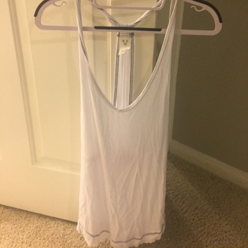Free people medium white tank top